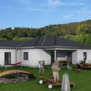 mainHAUS - Häuser: Bungalow 3D-Ansicht