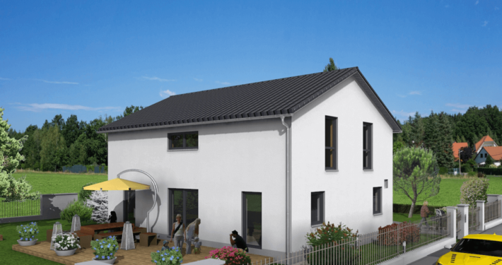 mainHAUS - Häuser: Individualhaus 3D-Ansicht