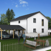 mainHAUS - Häuser: Individualhaus 3D-Ansicht