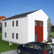 mainHAUS - Häuser: Stadthaus 3D-Ansicht