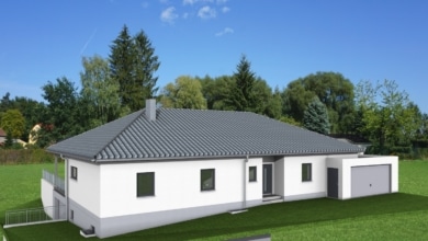 mainHAUS - Bungalow mit Teilunterkellerung Schondra - 3D-Ansicht