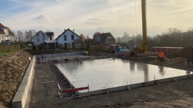 mainHAUS - Bungalow mit Garage in Rothhausen - Bodenplatte