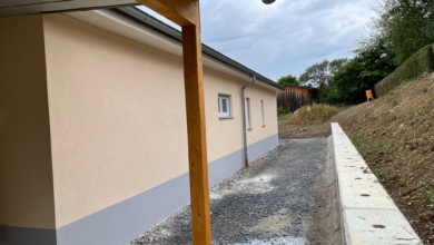 mainHAUS - Bungalow mit Garage in Rothhausen - Außenputz