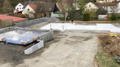 mainHAUS - Bungalow mit separatem Keller und Garage - Bodenplatte