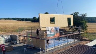 mainHAUS - Bungalow mit Eingangsüberdachung in Steinach - Hausmontage