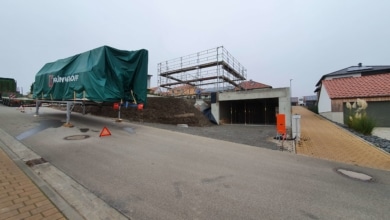 mainHAUS - Stadthaus Stadtlauringen - Hausmontage