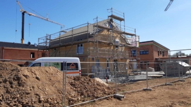 mainHAUS - Stadthaus Zellingen: Hausmontage