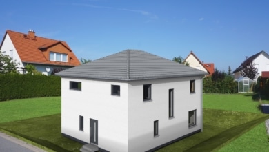 mainHAUS - Stadtvilla in Biebelried SF - 3D-Ansicht