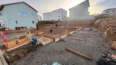 mainHAUS - Stadtvilla (HWF & SF) in Rimpar - Bodenplatte