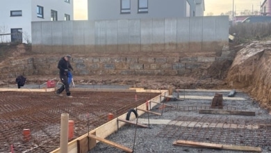 mainHAUS - Stadtvilla (HWF & SF) in Rimpar - Bodenplatte