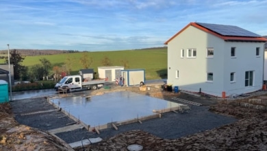 mainHAUS - Stadtvilla (HWF & SF) in Rimpar - Bodenplatte