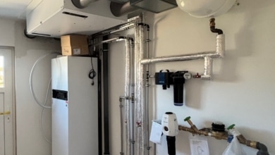 mainHAUS - Stadtvilla (HWF) in Stadtlauringen - Technikraum mit zentraler Lüftungsanlage an der Geschossdecke